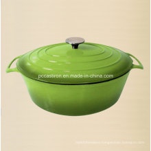 Oval Enamel Cast Iron Saucepan Manufacture From China